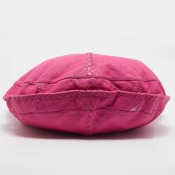 Pre Owned حقيبة هوبو بوتيغا فينيتا سيرفو جلد انتريشياتو وردية