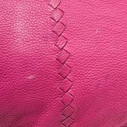 Pre Owned حقيبة هوبو بوتيغا فينيتا سيرفو جلد انتريشياتو وردية