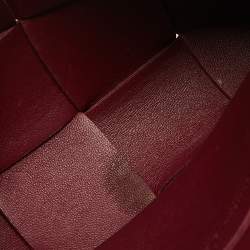 Bottega Veneta Maroon Intrecciato Leather Mini Cassette Belt Bag