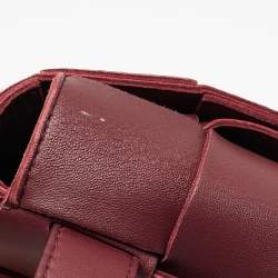 Bottega Veneta Maroon Intrecciato Leather Mini Cassette Belt Bag