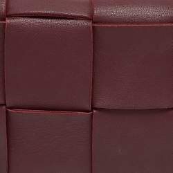 Bottega Veneta Maroon Intrecciato Leather Mini Cassette Belt Bag