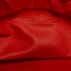 مملوكة مسبقًا Bottega Veneta Orange Leather The Chain Pouch Bag