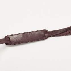 مملوكة مسبقًا حقيبة كروس بوتيغا فينيتا نوديني جلد إنترشياتو أحمر داكن