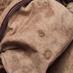 مملوكة مسبقًا حقيبة كروس بوتيغا فينيتا نوديني جلد إنترشياتو أحمر داكن