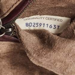 مملوكة مسبقًا حقيبة كروس بوتيغا فينيتا نوديني جلد إنترشياتو أحمر داكن