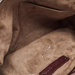 مملوكة مسبقًا حقيبة كروس بوتيغا فينيتا نوديني جلد إنترشياتو أحمر داكن