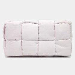 Bottega Veneta Pink Fabric Padded Tech Cassette Bag