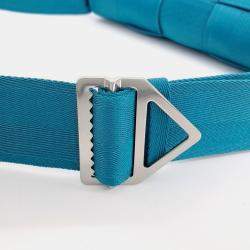 Bottega Veneta Blue Fabric Web Cassette Bag