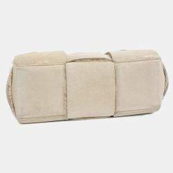 Bottega Veneta Beige Suede Arco Tote Bag