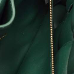 Bottega Veneta Green Leather Padded Chain Cassette Top Handle Bag