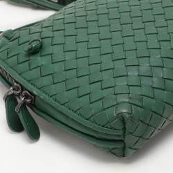 Pre Owned حقيبة كتف بوتيجا فينيتا نوديني جلد إنترشياتو أخ ضر