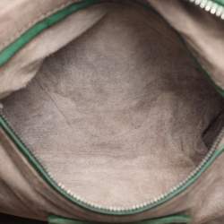 Pre Owned حقيبة كتف بوتيجا فينيتا نوديني جلد إنترشياتو أخضر