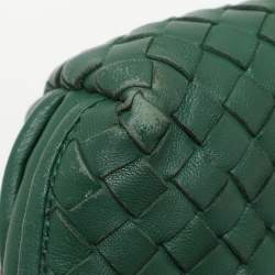 Pre Owned حقيبة كتف بوتيجا فينيتا نوديني جلد إنترشياتو أخضر