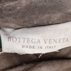 Pre Owned حقيبة كتف بوتيجا فينيتا نوديني جلد إنترشياتو أخضر