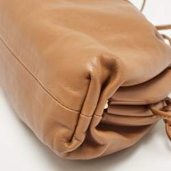 Bottega Veneta Brown Leather Mini The Pouch Clutch Bag