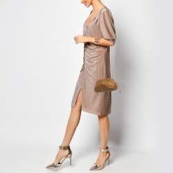 Bottega Veneta Brown Leather Mini The Pouch Clutch Bag
