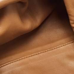 Bottega Veneta Brown Leather Mini The Pouch Clutch Bag