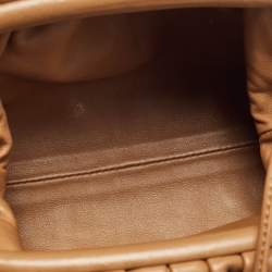Bottega Veneta Brown Leather Mini The Pouch Clutch Bag