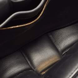 Pre Owned Bottega Veneta Black Padded Leather Cassette Chain Bag