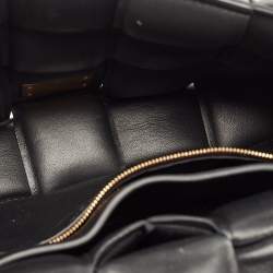Pre Owned Bottega Veneta Black Padded Leather Cassette Chain Bag