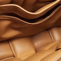 Bottega Veneta Tan Intreccio Leather Padded Cassette Shoulder Bag
