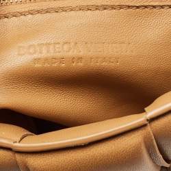 Bottega Veneta Tan Intreccio Leather Padded Cassette Shoulder Bag