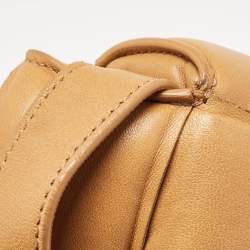 Bottega Veneta Tan Intreccio Leather Padded Cassette Shoulder Bag
