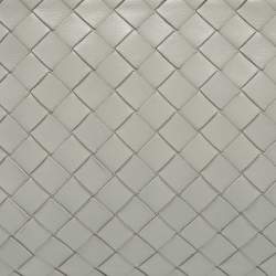 Pre Owned Bottega Veneta Grey Intrecciato Leather Zip Pochette