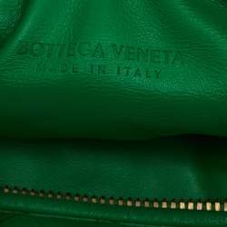 مملوكة مسبقًا Bottega Veneta Green Intrecciato Leather Mini Jodie Hobo