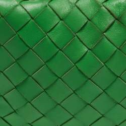 مملوكة مسبقًا Bottega Veneta Green Intrecciato Leather Mini Jodie Hobo