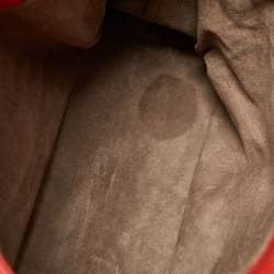 مملوكة مسبقًا Bottega Veneta Red Intrecciato Leather Medium Roma Tote