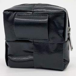 Bottega Veneta Black Leather Cassette Belt Bag