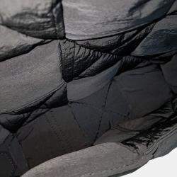 Pre Owned Bottega Veneta Navy Blue Fabric Padded Tech Cassette Bag