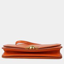 Bottega Veneta Orange Leather Classic Ronde Shoulder Bag