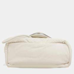 Bottega Veneta White Leather Big Belt Bag
