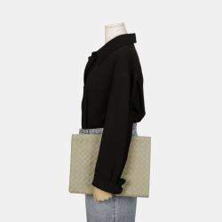 Bottega Veneta Intrecciato Half Zipper Pouch