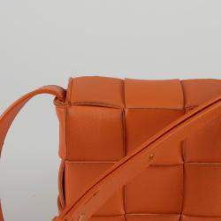Bottega Veneta Orange Leather Classic Cassette Crossbag