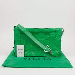 Bottega Veneta Maxi Parakeet Intrecciato Leather Cassette Crossbag
