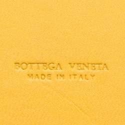 مملوكة مسبقًا Bottega Veneta Yellow Intrecciato Leather Large Veneta Hobo