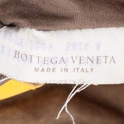 مملوكة مسبقًا Bottega Veneta Yellow Intrecciato Leather Large Veneta Hobo