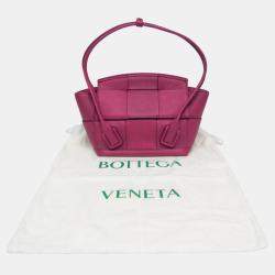 Bottega Veneta Purple Leather Mini The Arco Handbag 