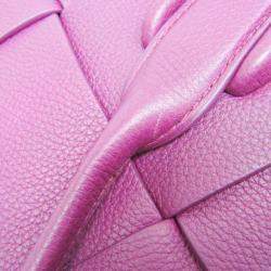 Bottega Veneta Purple Leather Mini The Arco Handbag 