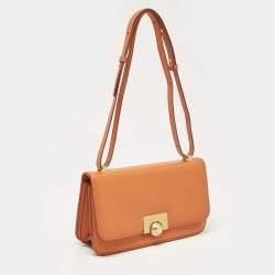 Bottega Veneta Orange Leather BV Classic Shoulder Bag
