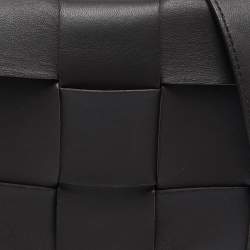 مملوكة مسبقًا Bottega Veneta Cacao Brown Intreccio Leather Cassette Shoulder Bag