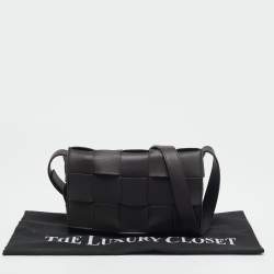 مملوكة مسبقًا Bottega Veneta Cacao Brown Intreccio Leather Cassette Shoulder Bag