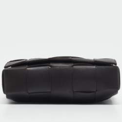 مملوكة مسبقًا Bottega Veneta Cacao Brown Intreccio Leather Cassette Shoulder Bag