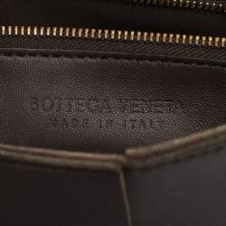 مملوكة مسبقًا Bottega Veneta Cacao Brown Intreccio Leather Cassette Shoulder Bag