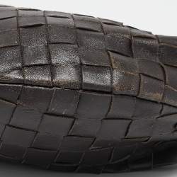 Pre Owned Bottega Veneta Brown Intrecciato Leather Mini Jodie Hobo