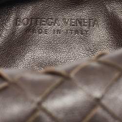 Pre Owned Bottega Veneta Brown Intrecciato Leather Mini Jodie Hobo