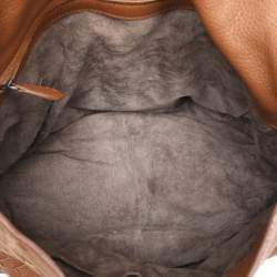 Bottega Veneta Brown Intrecciato Leather Flap Hobo